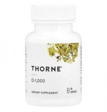 Thorne, D-1,000, 90 Capsules (25 mcg per Capsule)