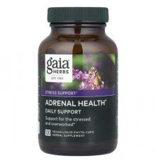 Gaia Herbs, Adrenal Health®, Daily Support, 120 Vegan Liquid Phyto-Caps®