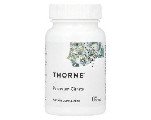 Thorne, Potassium Citrate, 90 Capsules (99 mg per Capsule)