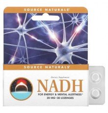Source Naturals, NADH, 20 mg, 30 Lozenges