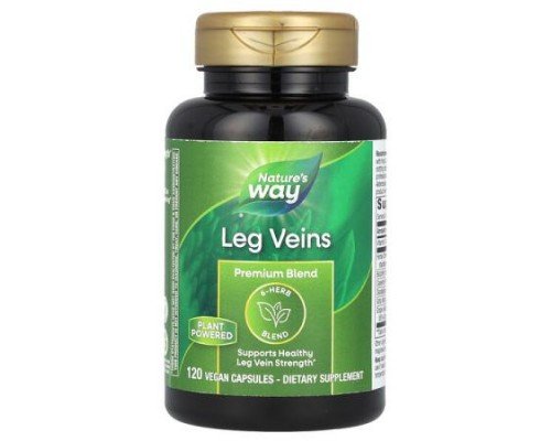 Nature's Way, Leg Veins, Premium Blend, 120 Vegan Capsules