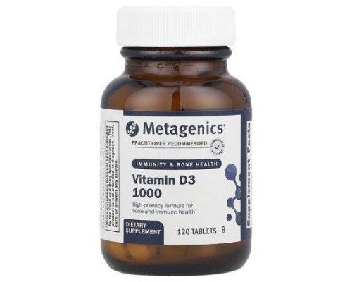 Metagenics, Vitamin D3 1000, 25 mcg (1,000 IU), 120 Tablets