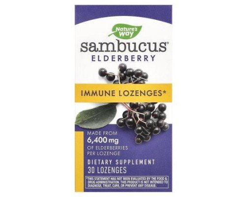 Nature's Way, Sambucus Elderberry, Immune Lozenges, 30 Lozenges