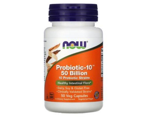 NOW Foods, Probiotic-10, 50 Billion, 50 Veg Capsules