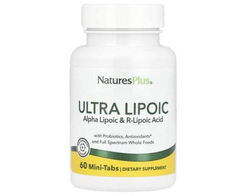 NaturesPlus, Ultra Lipoic, 60 Mini-Tabs