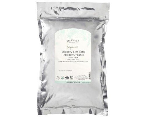 Starwest Botanicals, Organic Slippery Elm Bark Powder, 1 lb (453.6 g)
