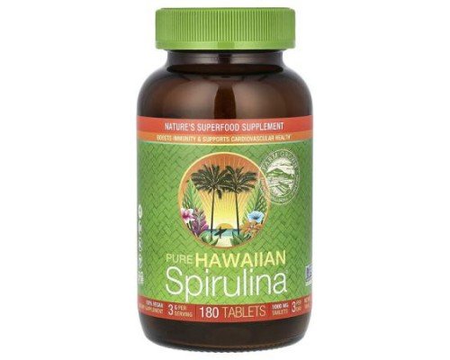 Nutrex Hawaii, Pure Hawaiian Spirulina®, 1,000 mg, 180 Tablets