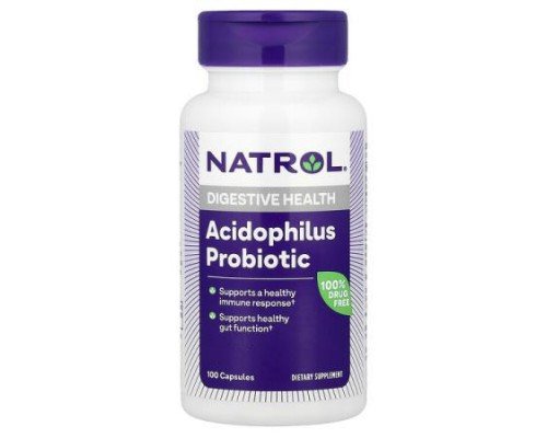 Natrol, Acidophilus Probiotic, 1 Billion CFU , 100 Capsules (Discontinued Item)