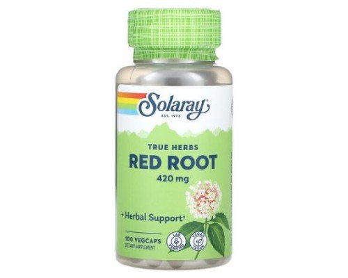 Solaray, True Herbs, Red Root, 420 mg, 100 VegCaps