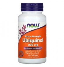 NOW Foods, Ubiquinol, Extra Strength, 200 mg, 60 Softgels