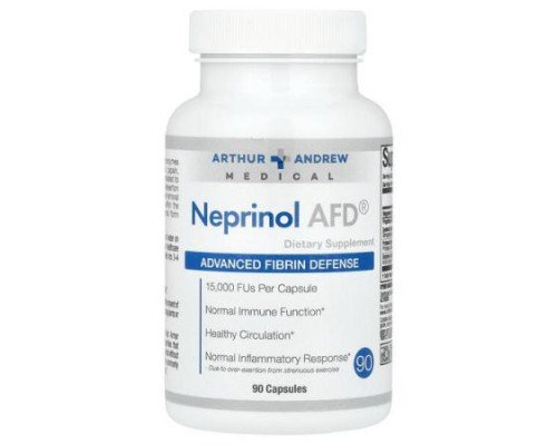 Arthur Andrew Medical, Neprinol AFD®, Advanced Fibrin Defense, 90 Capsules