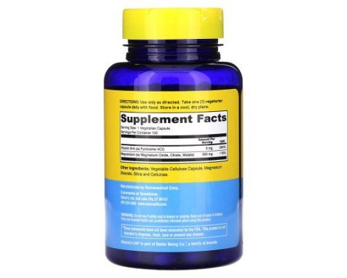 Nature's Life, Renewing Magnesium, 500 mg, 100 Vegcaps