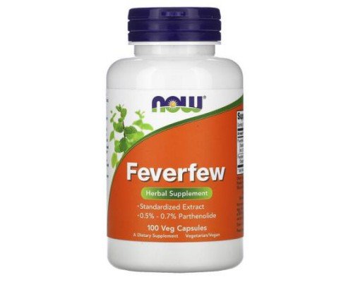 NOW Foods, Feverfew, 100 Veg Capsules