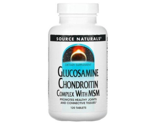 Source Naturals, Glucosamine Chondroitin Complex With MSM, 120 Tablets
