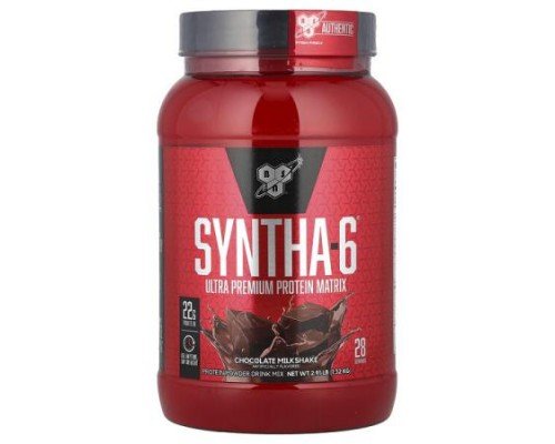 BSN, Syntha-6®, Ultra Premium Protein Matrix, Chocolate Milkshake, 2.91 lb (1.32 kg)