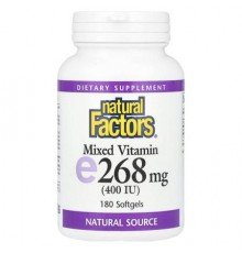 Natural Factors, Mixed Vitamin E, 268 mg (400 IU), 180 Softgels