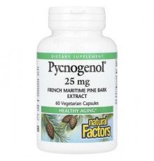 Natural Factors, Pycnogenol, 25 mg, 60 Vegetarian Capsules