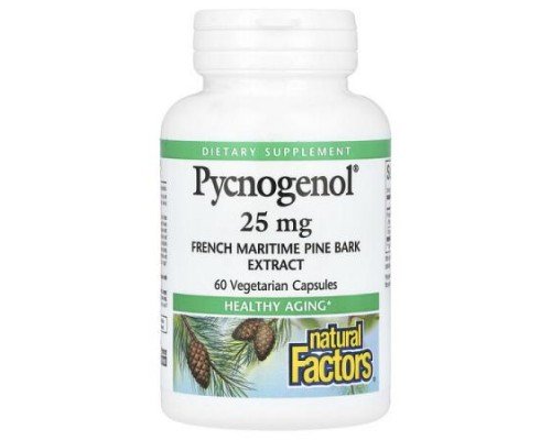 Natural Factors, Pycnogenol, 25 mg, 60 Vegetarian Capsules