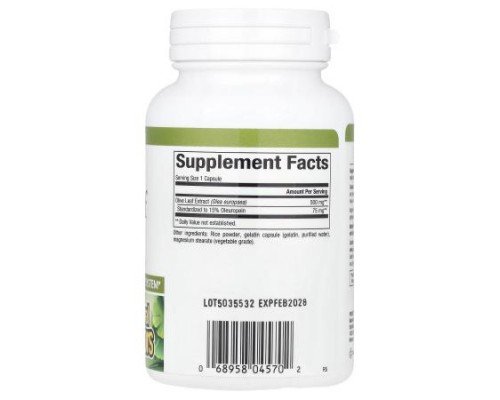 Natural Factors, HerbalFactors®, Olive Leaf, 500 mg, 90 Capsules