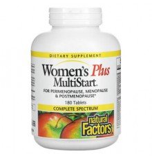 Natural Factors, Women's Plus MultiStart, 180 Tablets