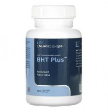 Life Enhancement, Durk Pearson & Sandy Shaw's BHT Plus, 100 Vegetable Capsules