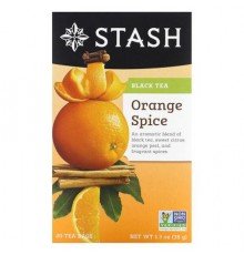Stash Tea, Black Tea, Orange Spice, 20 Tea Bags, 1.3 oz (38 g)
