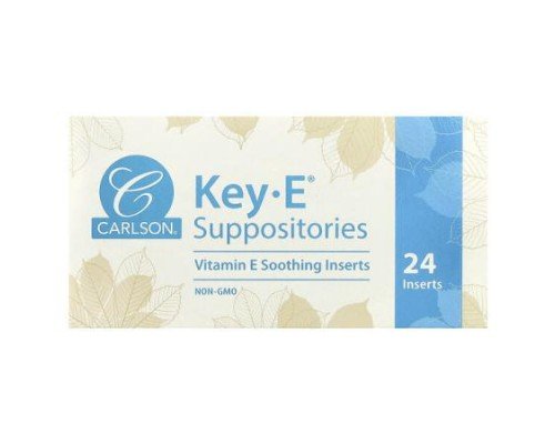 Carlson, Key-E® Suppositories, 24 Inserts