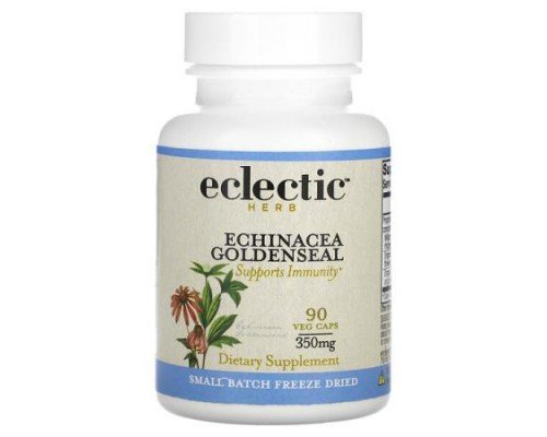 Eclectic Herb, Echinacea Goldenseal, 350 mg, 90 Veg Caps