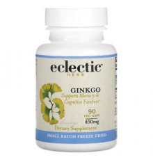 Eclectic Herb, Ginkgo, 450 mg, 90 Veg Caps