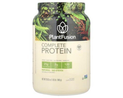 PlantFusion, Complete Protein, Natural, 1.85 lb (840 g)