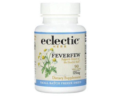 Eclectic Herb, Feverfew, 125 mg, 90 Veg Caps