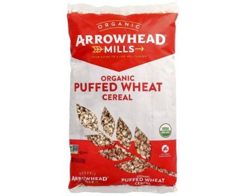 Arrowhead Mills, Organic Puffed Wheat Cereal, 6 oz (170 g)
