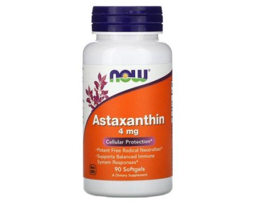 NOW Foods, Astaxanthin, 4 mg, 90 Softgels