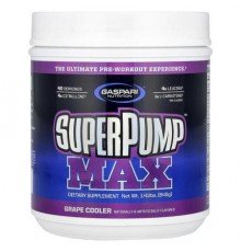 Gaspari Nutrition, SuperPump™ Max, Grape Cooler, 1.41 lbs (640 g)