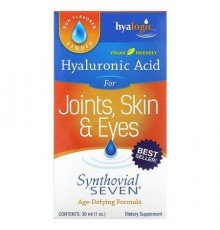 Hyalogic, Hyaluronic Acid For Joint, Skin & Eyes, Synthovial Seven, 1 oz (30 ml)