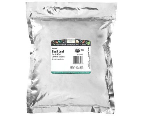 Frontier Co-op, Organic Cut & Sifted Basil Leaf, Sweet, 16 oz (453 g)