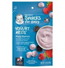 Gerber, Snacks for Baby, Yogurt Melts, 8+ Months, Mixed Berries, 1 oz (28 g)