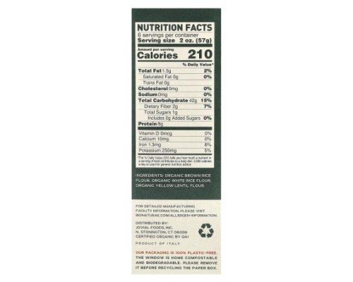 Bionaturae, Fusilli, Rice & Lentil Pasta, Gluten Free, 12 oz (340 g)