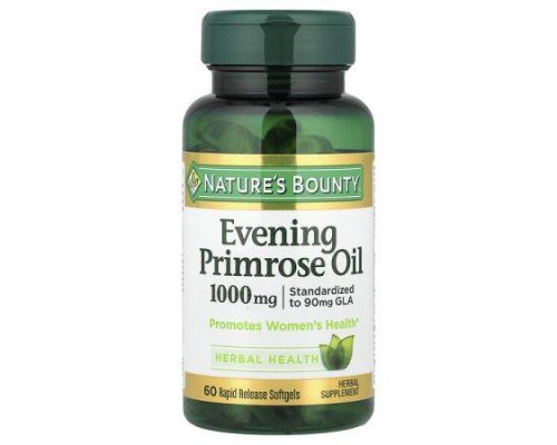 Nature's Bounty, Evening Primrose Oil, 60 Rapid Release Softgels