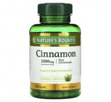 Nature's Bounty, Cinnamon Plus Chromium, 60 Capsules