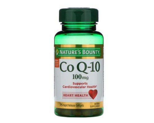 Nature's Bounty, Co Q-10, 100 mg, 75 Rapid Release Softgels