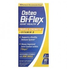 Osteo Bi-Flex, Joint Health + Vitamin D, Triple Strength, 80 Coated Tablets