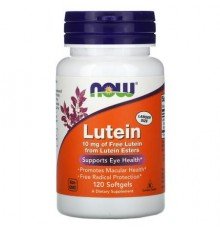 NOW Foods, Lutein, 10 mg, 120 Softgels