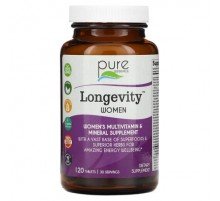 Pure Essence, Longevity Women, Women's Multivitamin & Mineral Supplement, 120 Tablets