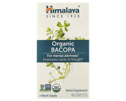 Himalaya, Organic Bacopa, 60 Caplets