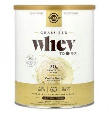Solgar, Grass Fed Whey To Go®, Protein Powder, Vanilla, 2 lb (936 g)