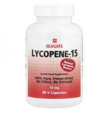 Seagate, Lycopene-15, 15 mg, 90 V Capsules