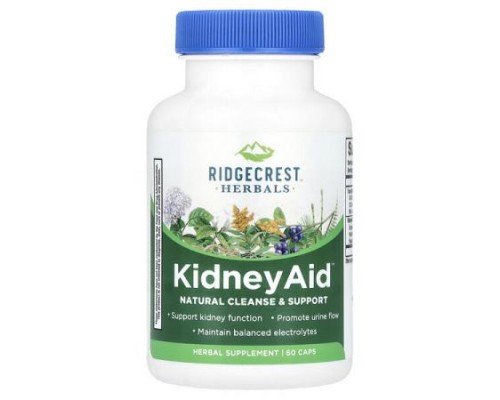 RidgeCrest Herbals, KidneyAid™, 60 Caps