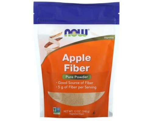 NOW Foods, Apple Fiber, Pure Powder, 12 oz (340 g)