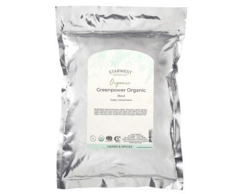 Starwest Botanicals, Organic Greenpower Blend, 1 lb (453.6 g)